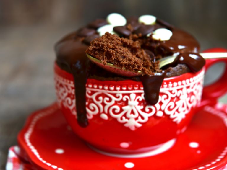Bolo de Caneca de Chocolate