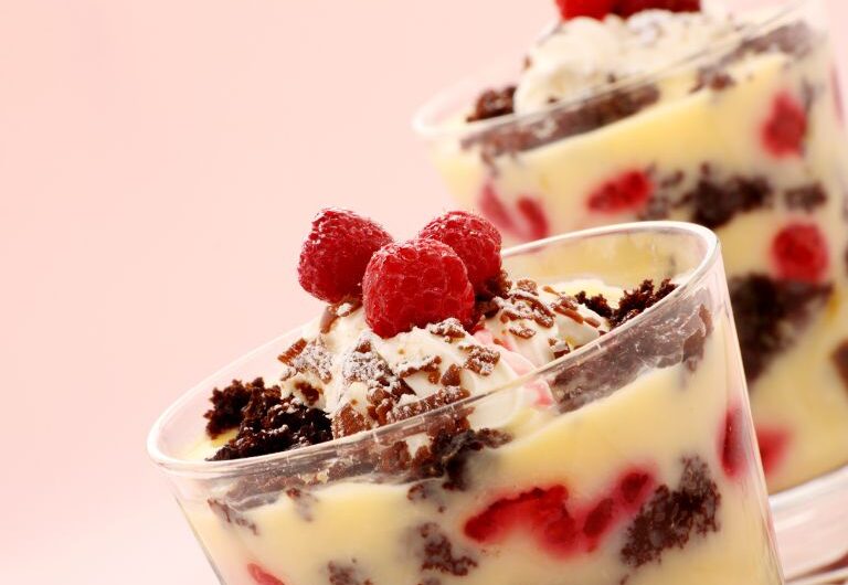 Pavê de Chocolate e Morango