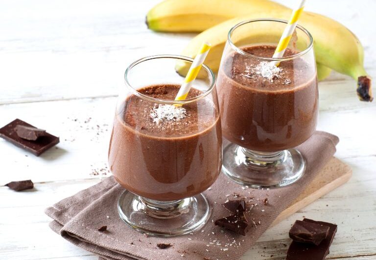 Sorvete de Banana com Chocolate