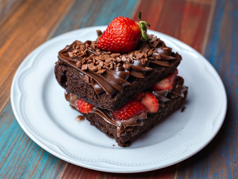 BOLO DE CHOCOLATE COM MORANGO: RECEITA MUITO SABOROSA