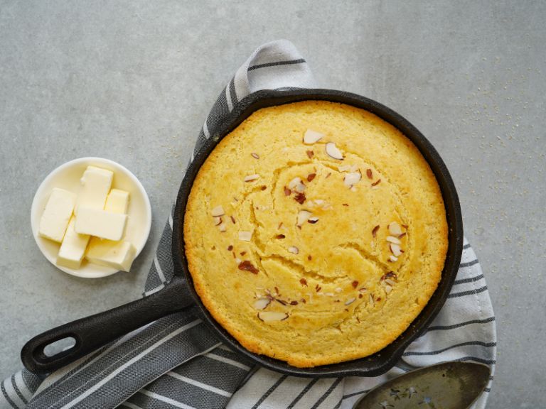 pão de frigideira low carb
