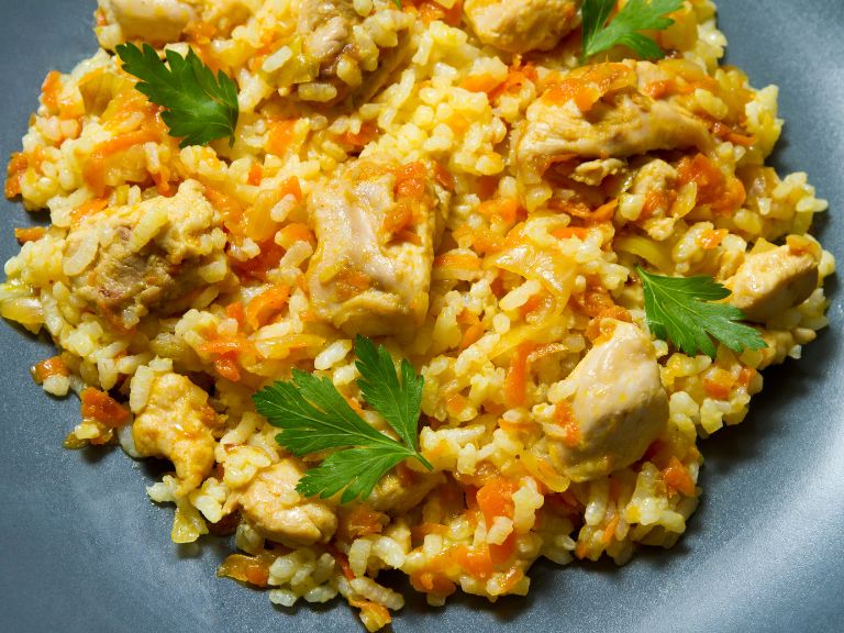 risoto de frango