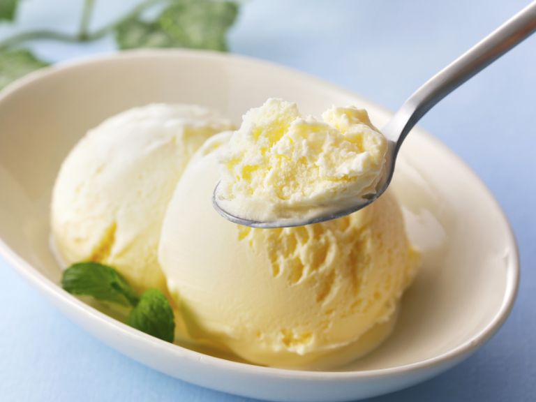 sorvete com gelatina