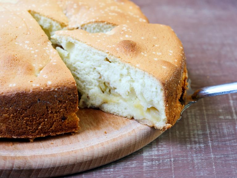 Bolo de maçã com canela