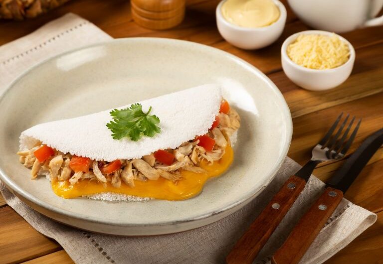 Deliciosa Tapioca Recheada: Um Lanche Rápido e Saboroso