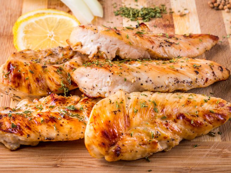 receita com peito de frango