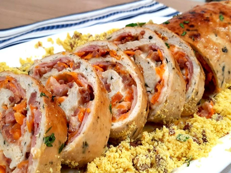 rocambole de frango