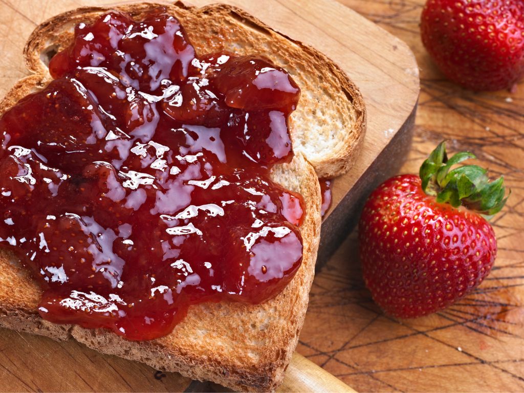como fazer geleia de morango fit