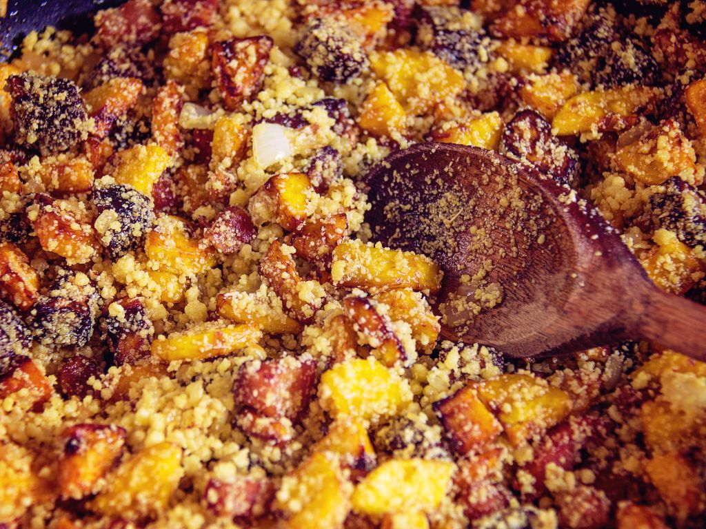 Farofa de Bacon e Banana