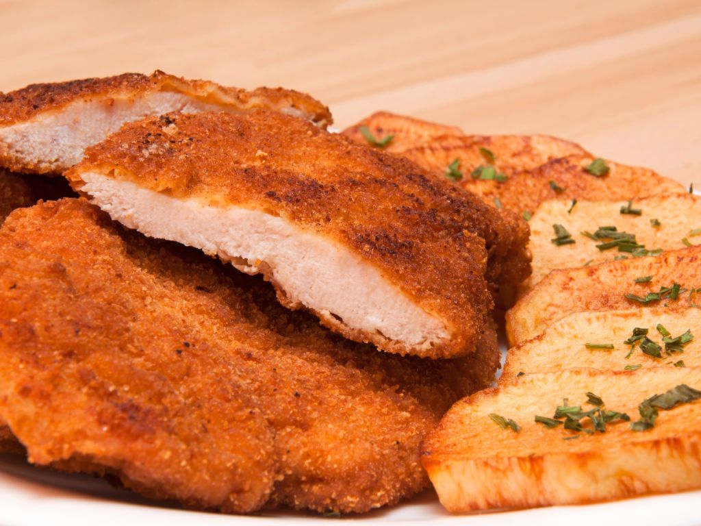 file de frango empanado na airfryer