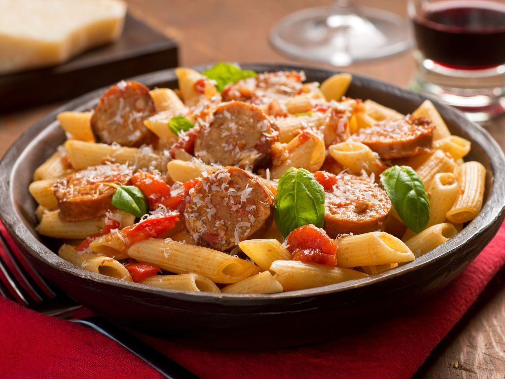 receita de macarrão com linguiça calabresa