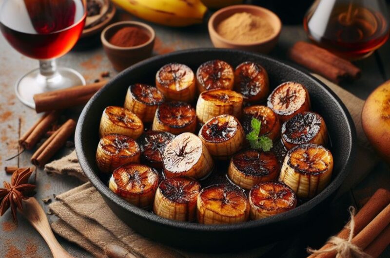 Banana Assada com Vinho do Porto e Canela: Uma Sobremesa Deliciosa e Fácil