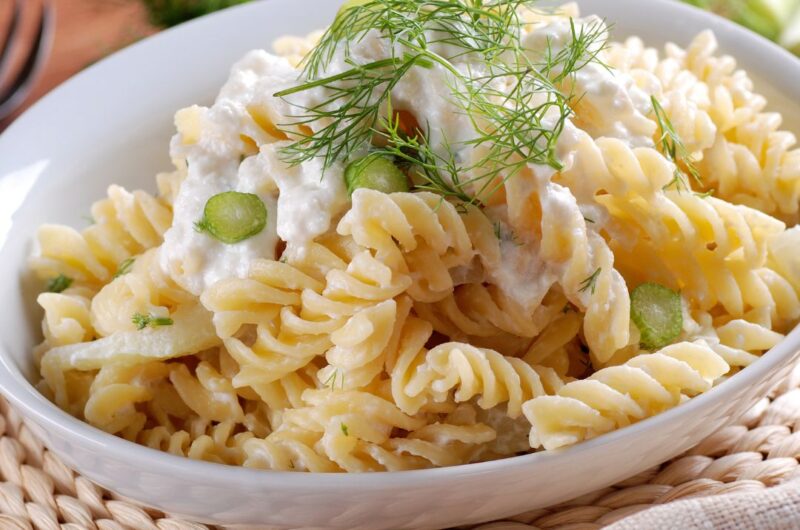 Delicioso Macarrão com Ricota Cremosa
