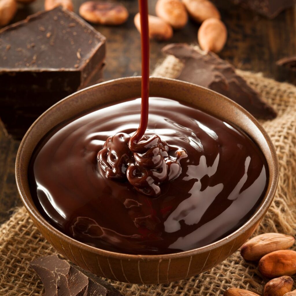 calda de chocolate saudável