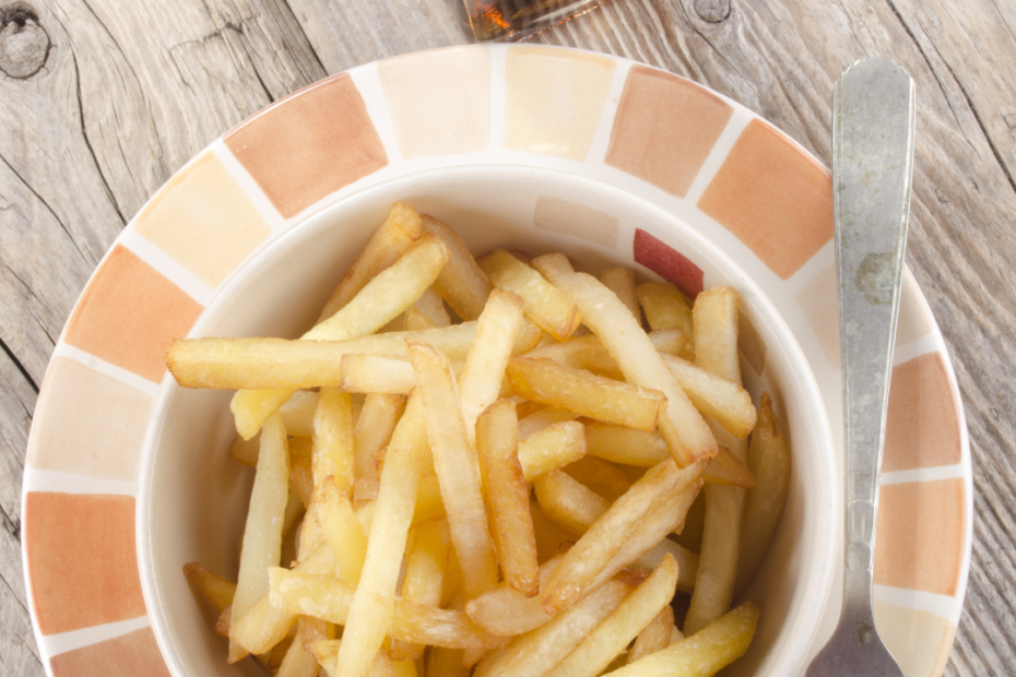 vinagre na batata frita