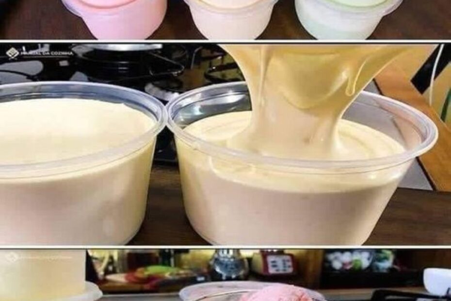 sorvete caseiro com suco tang