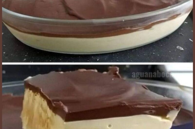 Mousse de Maracujá com Ganache de Chocolate