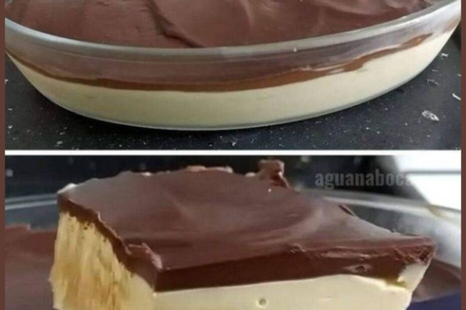 Mousse de Maracujá com Ganache de Chocolate