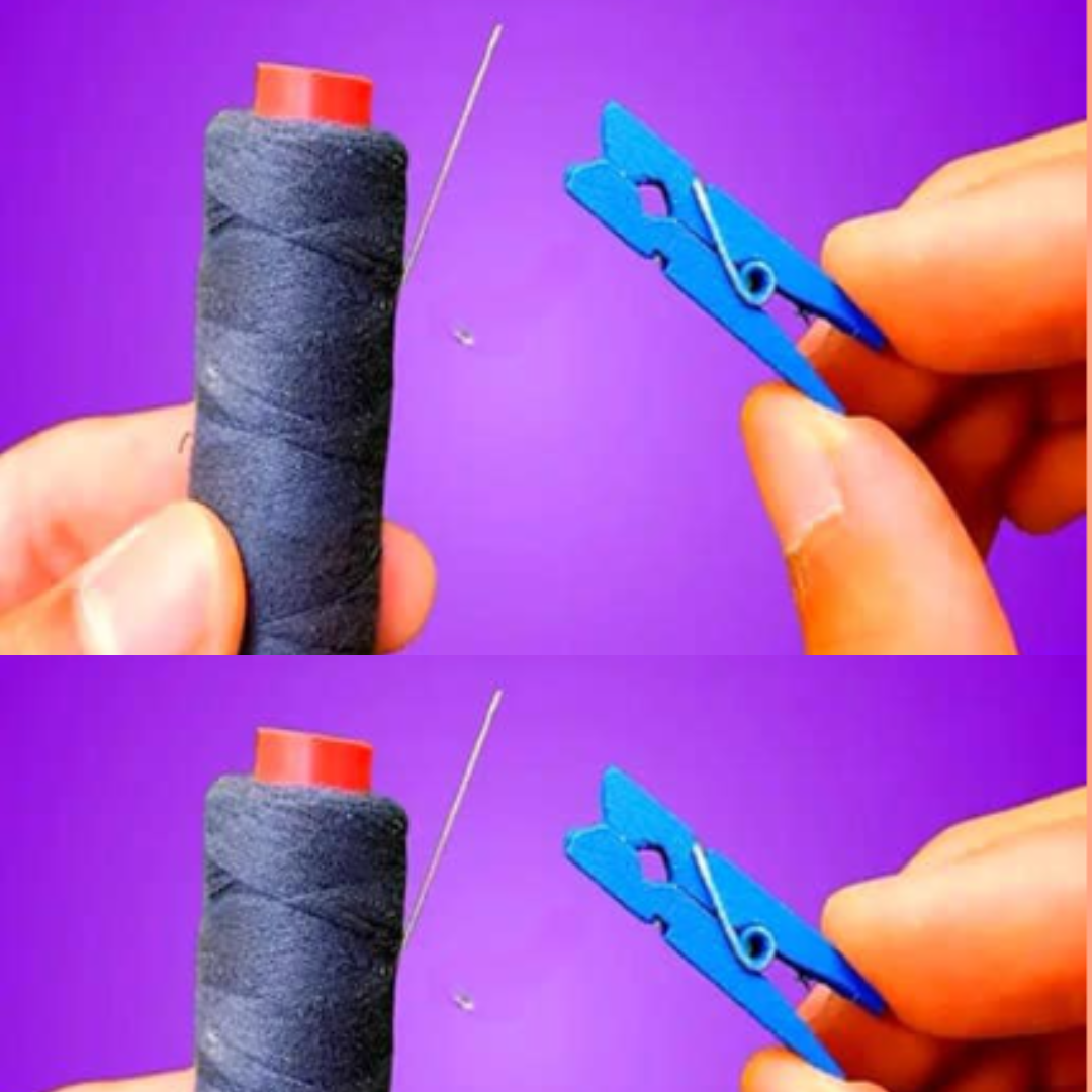 Descubra o Método Mais Fácil de Colocar Linha na Agulha Usando um Pregador de Roupa