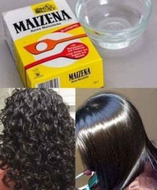 receita de maizena para alisar o cabelo