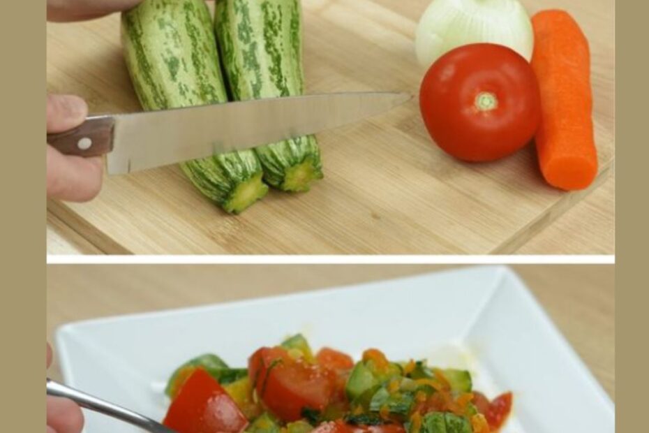 receita com abobrinha e tomate