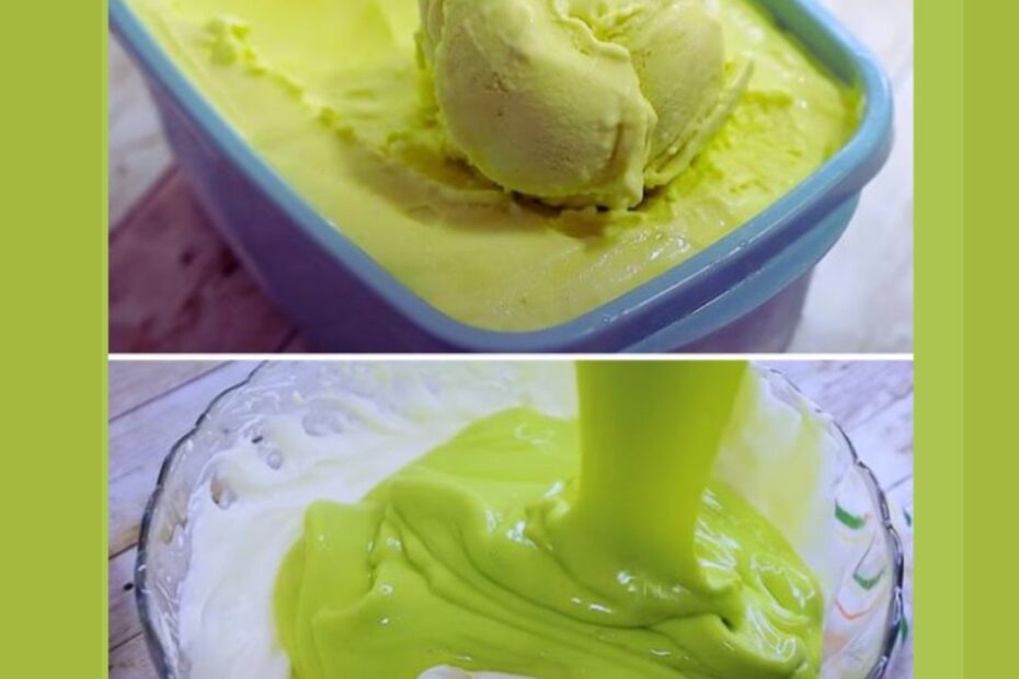 sorvete de abacate com 3 ingredientes