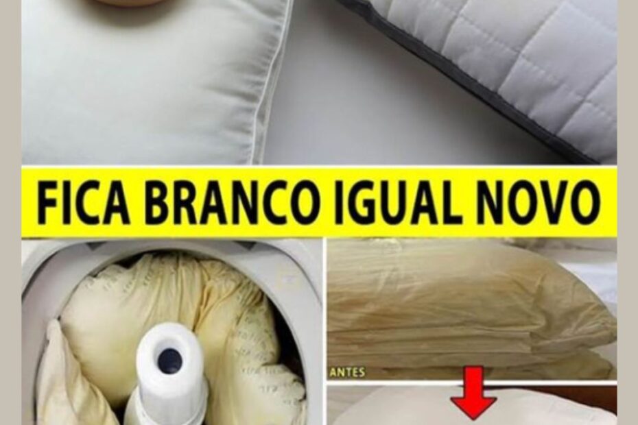 como lavar travesseiro encardido