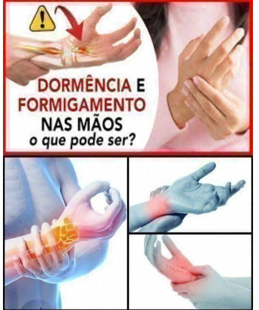 dormência e formigamento nas mãos o que pode ser