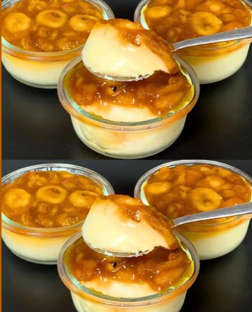 sobremesa de banana no pote